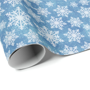 Presente Papel de enrolamento em flocos de neve