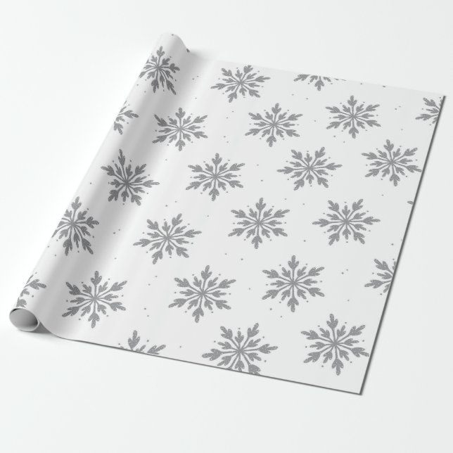 Presente Papel de enrolamento em flocos de neve (Desenrolado)