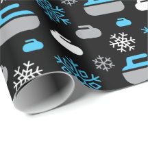 Papel de enrolamento em flocos de neve e rochas on