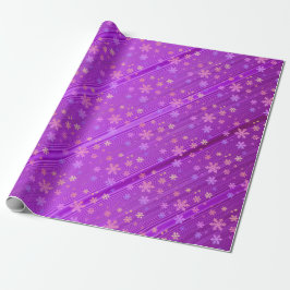 Presente Papel de enrolamento em flocos de neve X'mas com g
