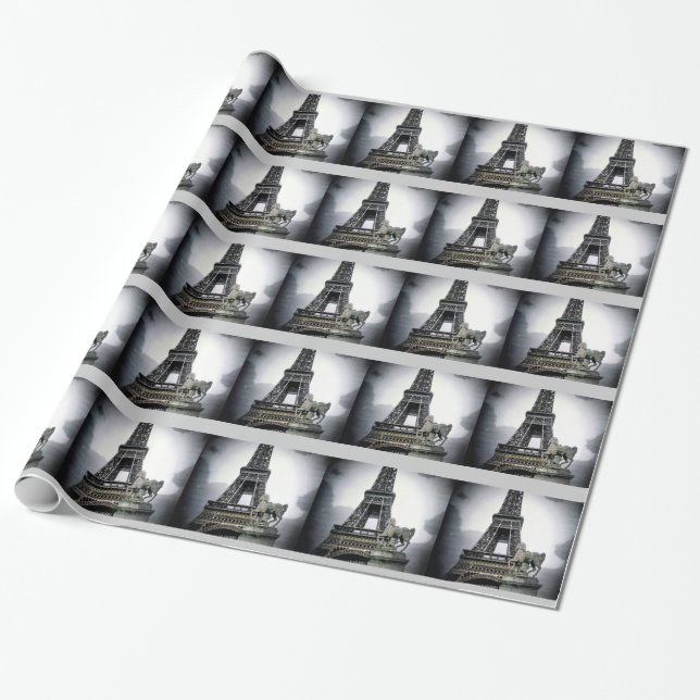 Presente Papel de enrolamento em torre Paris Eiffall (Desenrolado)