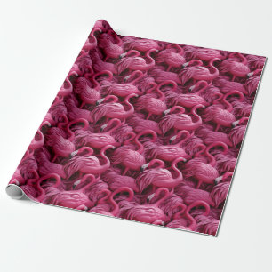 Presente Papel de enrolamento Flamingos