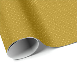 Presente Papel de enrolamento geométrico Dourado - Elegânci
