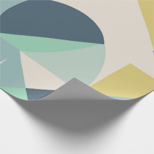 Presente Papel de enrolamento geométrico elegante