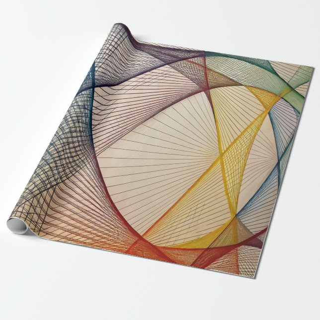 Presente Papel de enrolamento geométrico por Abstrato (Desenrolado)