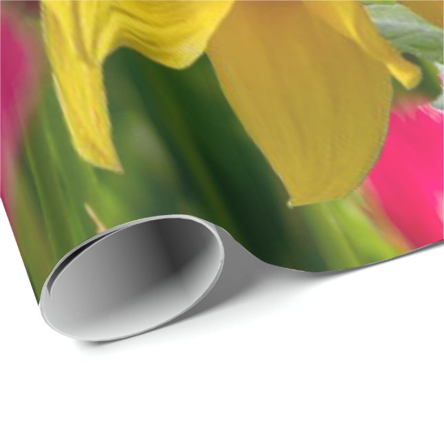 Presente Papel de enrolamento Girassóis (Ponta do rolo)