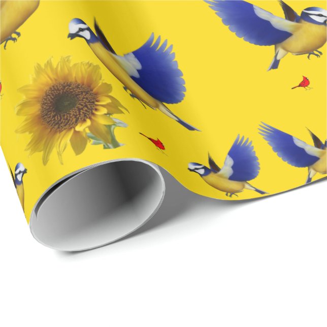 Presente Papel de enrolamento Girassol (Ponta do rolo)