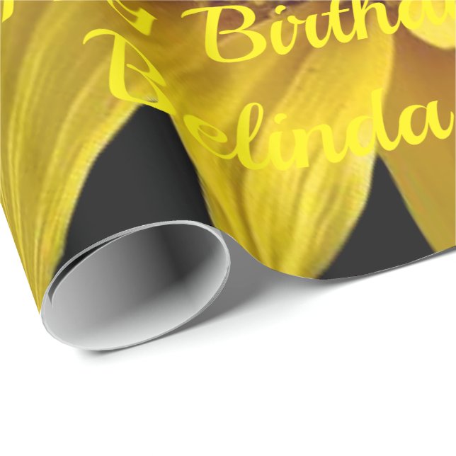 Presente Papel de enrolamento Girassol (Ponta do rolo)