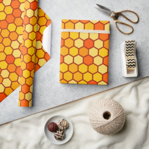 Presente Papel de enrolamento Honeycomb Hexagon  