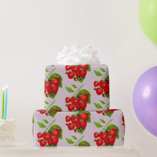 Presente Papel de enrolamento Juicy Strawberry