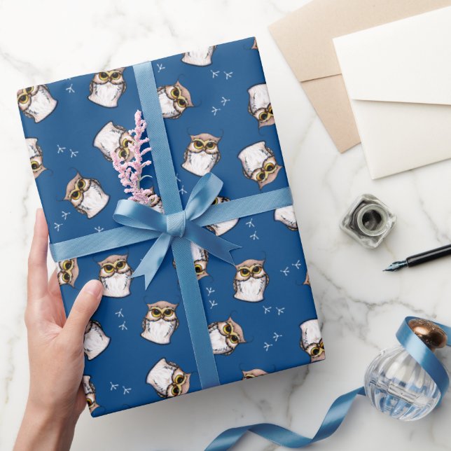 Presente Papel de enrolamento KiniArt Owl (Presentear)