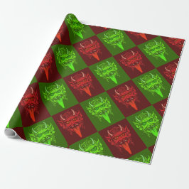 Presente Papel de enrolamento Krampus