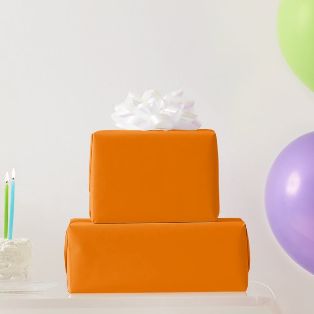 Presente Papel de enrolamento laranja (Presentes para festas)