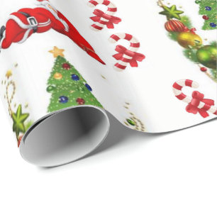 Presente Papel de enrolamento Natal
