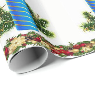 Presente Papel de enrolamento Natal