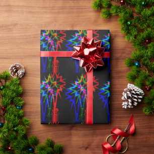 Presente Papel de enrolamento Neon Star