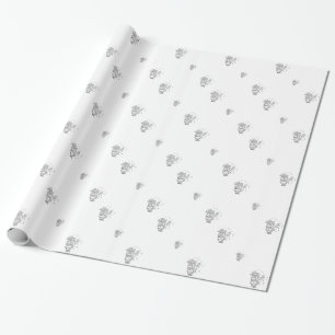 Presente Papel de enrolamento Nicholas, Santo "3-D Silver"