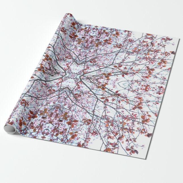 Presente Papel de enrolamento Papel Rolado Flor de Cereja D (Desenrolado)