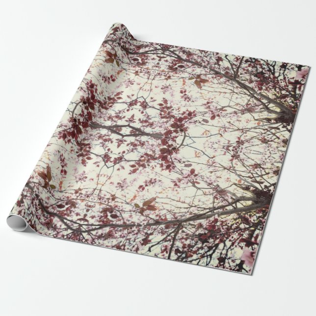 Presente Papel de enrolamento Papel Rolado Flor de Cereja D (Desenrolado)