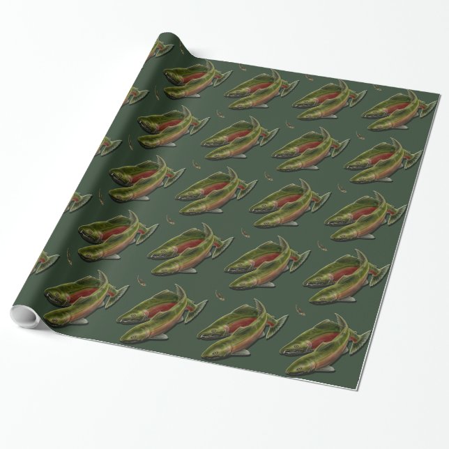 Presente Papel de enrolamento para a pesca Papel de Natal C (Desenrolado)