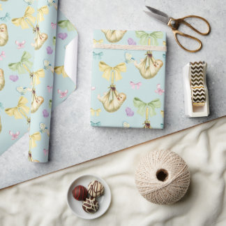 Presente Papel De Enrolamento Para Bebês,