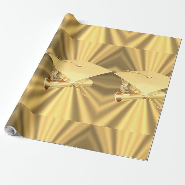 Presente Papel de enrolamento para graduação do ouro (Desenrolado)