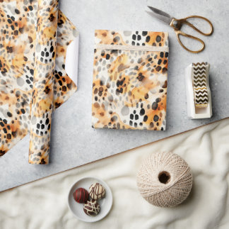 Presente Papel de enrolamento para impressão do Leopardo-da