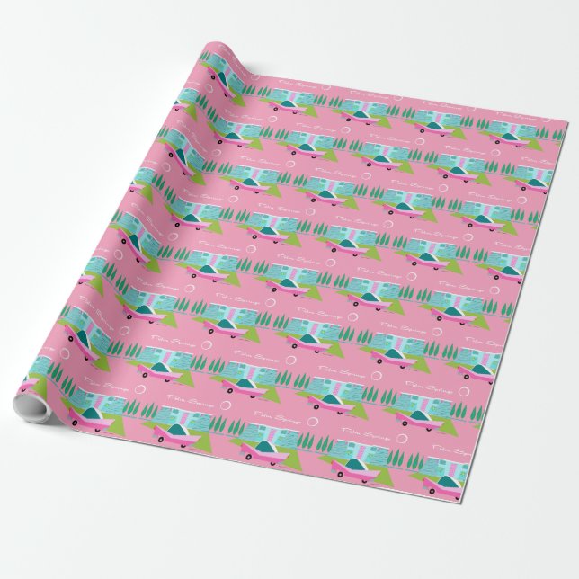 Presente Papel de enrolamento para Primaveras de palma retr (Desenrolado)