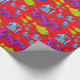 Presente Papel de enrolamento Peixe