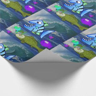 Presente Papel de enrolamento Peixe