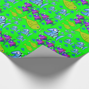 Presente Papel de enrolamento Peixe