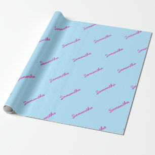 Presente Papel de enrolamento personalizado do nome da Fest
