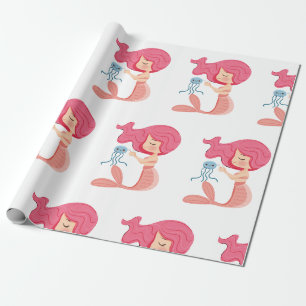 Presente Papel de enrolamento pirata da Mermaid Party