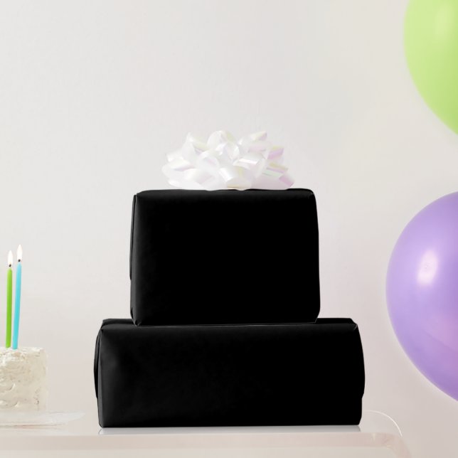 Presente Papel de enrolamento preto (Presentes para festas)