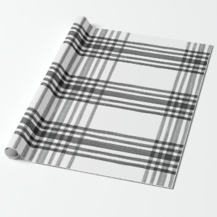 Presente Papel de enrolamento preto e branco da Xadrez de a