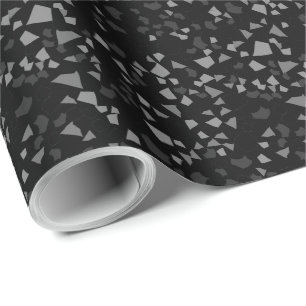 Presente Papel de enrolamento preto simples moderno