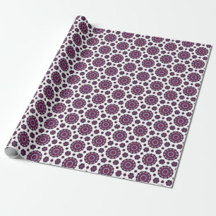 Presente Papel de enrolamento púrpura e elegante