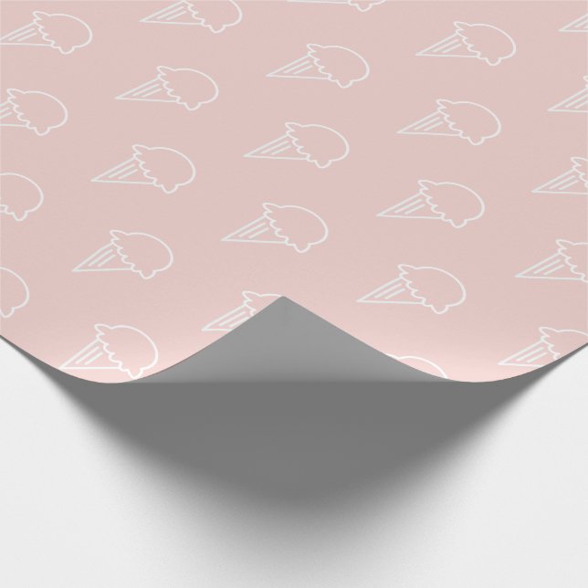Presente Papel de enrolamento rosa moderno do padrão do sor (Ponta)