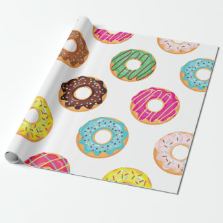 Presente Papel de enrolamento= rosquinhas coloridas - Anive