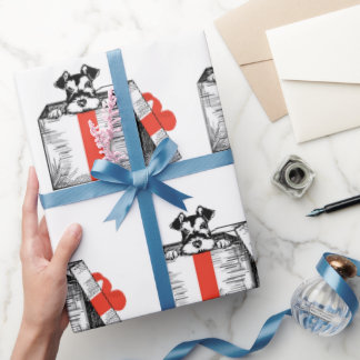 Presente Papel de enrolamento Schnauzer