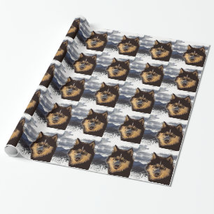 Presente Papel de enrolamento Siberian Husky