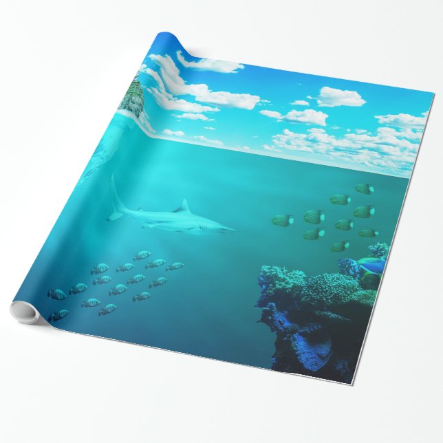 Presente Papel de enrolamento submarino 23 (Desenrolado)