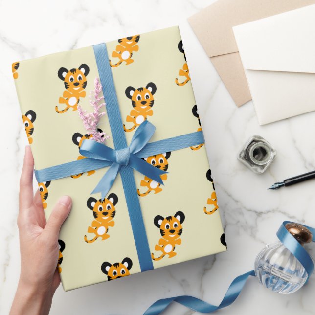 Presente Papel de enrolamento Tiger (Presentear)