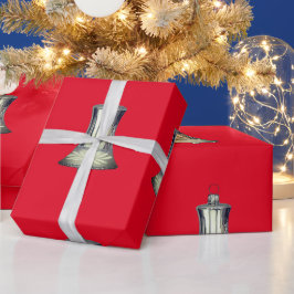 Presente Papel de enrolamento vermelho das pratas