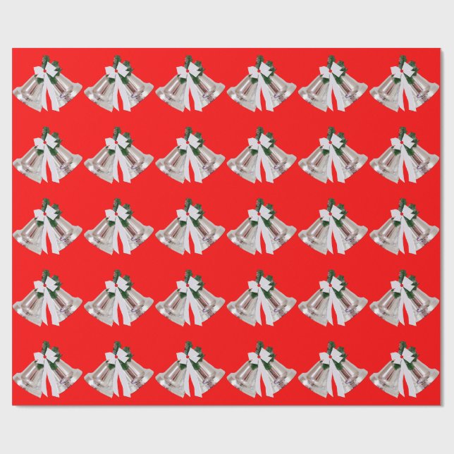 Presente Papel de enrolamento vermelho das pratas (Aberto)