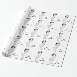 Presente Papel de enrolar Chá de Princesa Rosa Princesa Men
