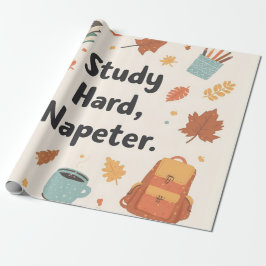 Presente Papel de enrolar Cozy Autumn Back to School