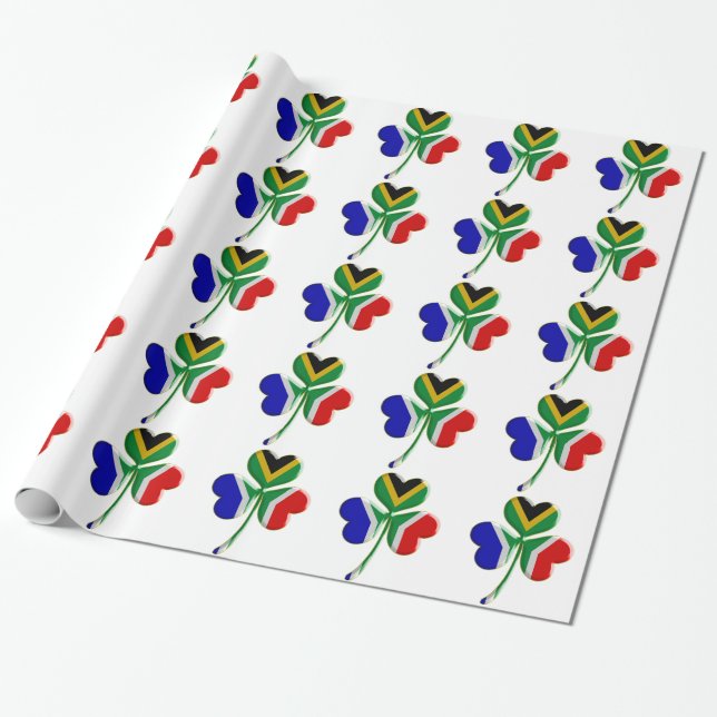 Presente Papel de envolvimento africano da bandeira de (Desenrolado)