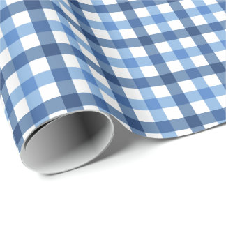 Presente Papel de envolvimento azul e branco do teste