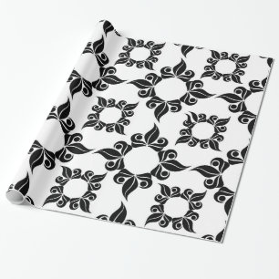 Presente papel de envolvimento barroco antigo